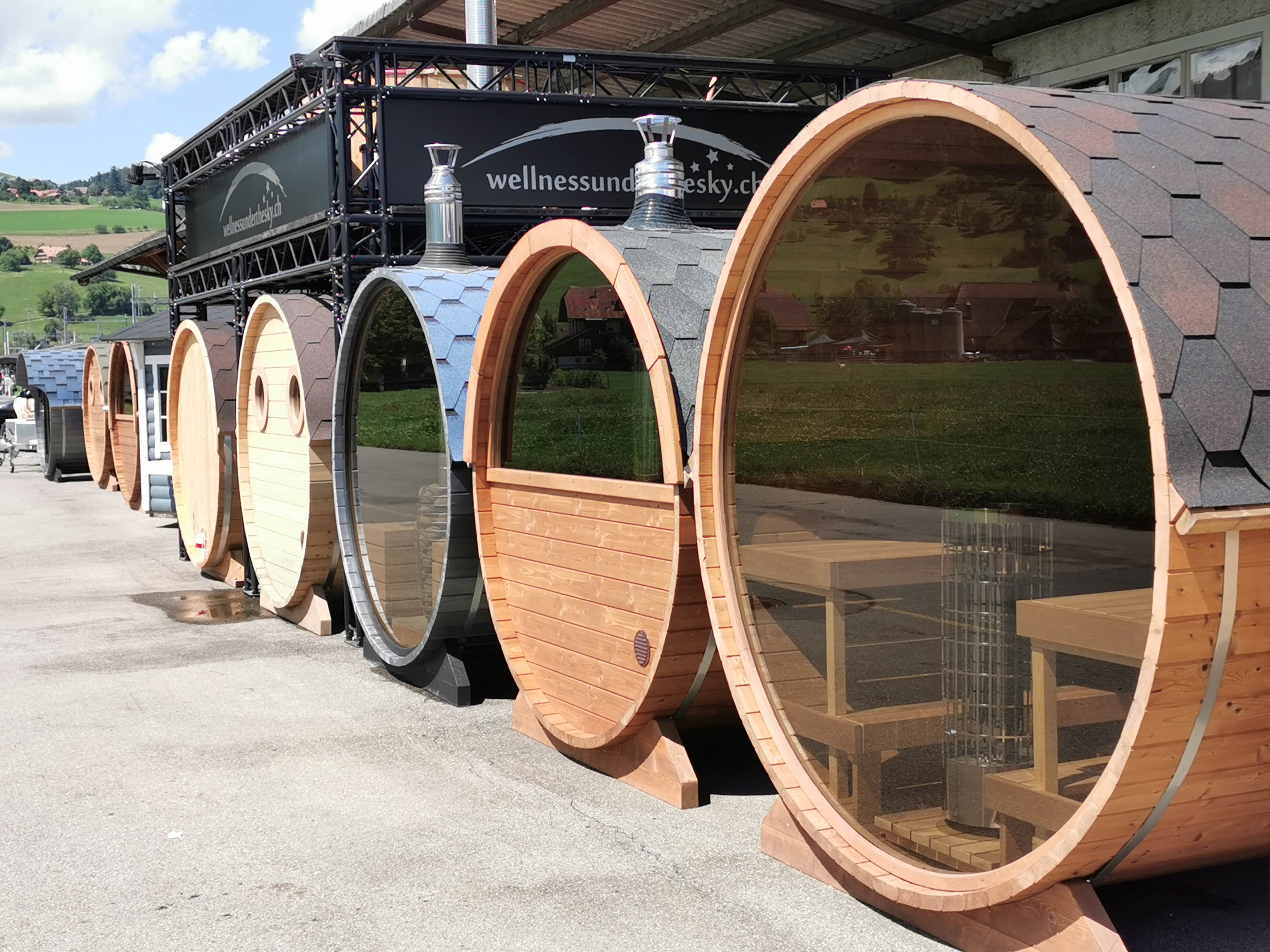 Saunafass Ausstellung Fasssauna